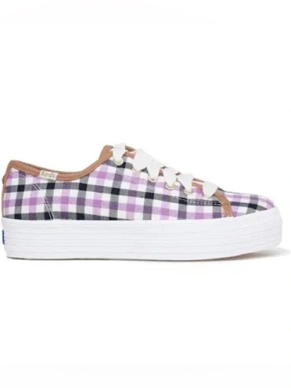 Keds x Kate Spade New York Triple Kick Gingham Sneakers New in Box Size 10